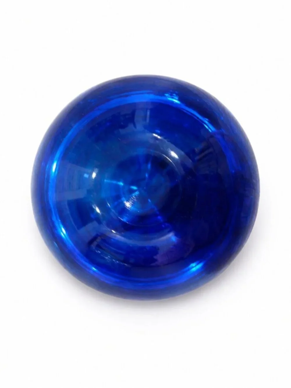 Kosta Boda Atoll Cobalt Blue Art Glass Votive Candle Holder Anna Ehrner Sweden